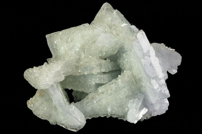 Tabular, Blue Barite Crystal Cluster - Spain #70245